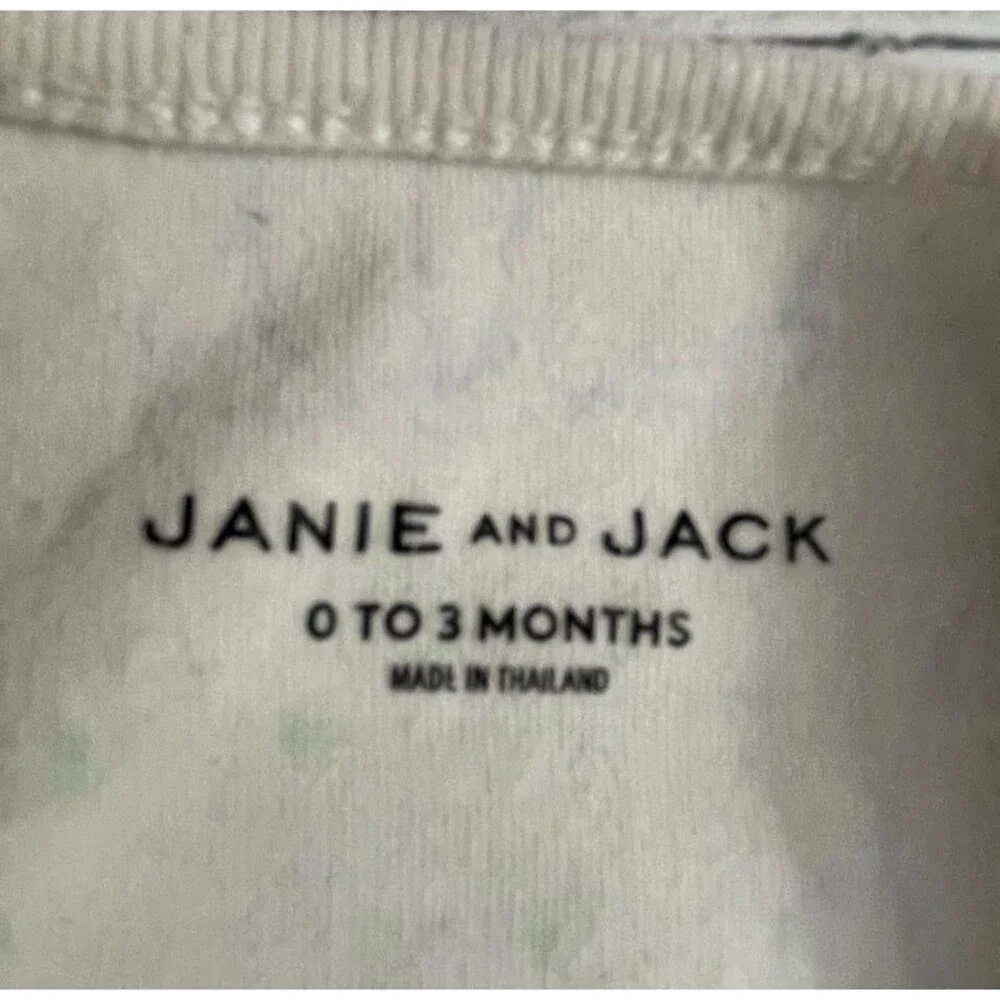 Janie & Jack Blue Bears Green Baby Boy Pajamas Size 0-3 months, Size Newborn